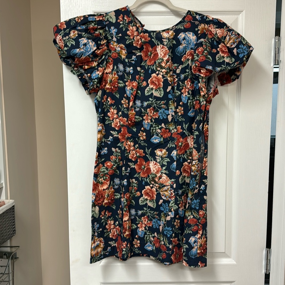 DOEN lyric dress size medium indigo floral